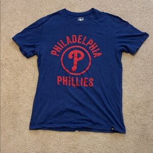 47 Brand Blue Philadelphia Phillies tee shirt.